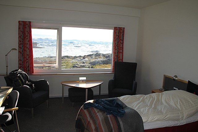 Unbeatable view from one of the luxury hotel rooms of Hotel Arctic. Who needs the tropics when you can have this view?