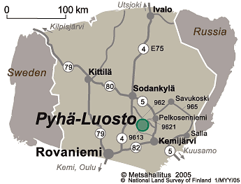 Pyhä-Luosto Map