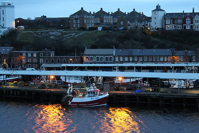 The North Shields Fish Quai is a picture postcard perfect little fishing port, where the fishing boats moor directly outside great little fish restaurants.
