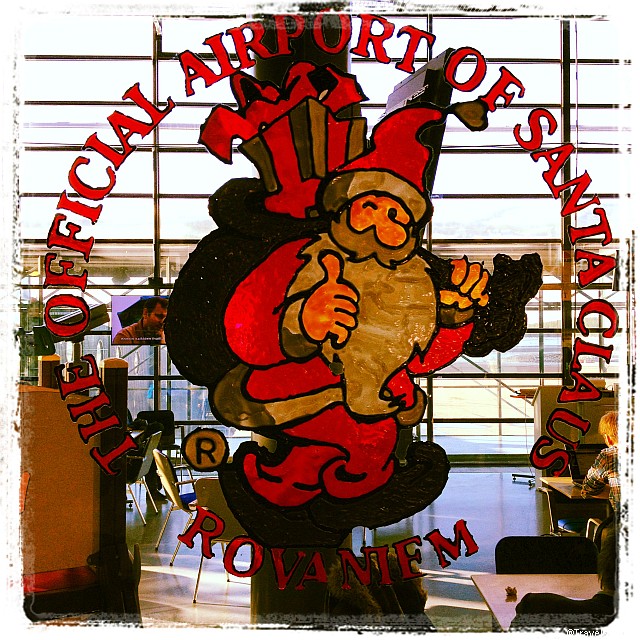 Rovaniemi is the official home of Santa Claus. So the airport is the official airport of Santa Claus too! Not that he needs planes to fly... It is a nice gimmick, that attracts thousands of visitors to exactly this place in Lapland.