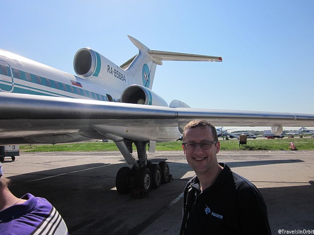 We then took a very special flight, on an old Tupolev Tu-154 with an amazing history...
