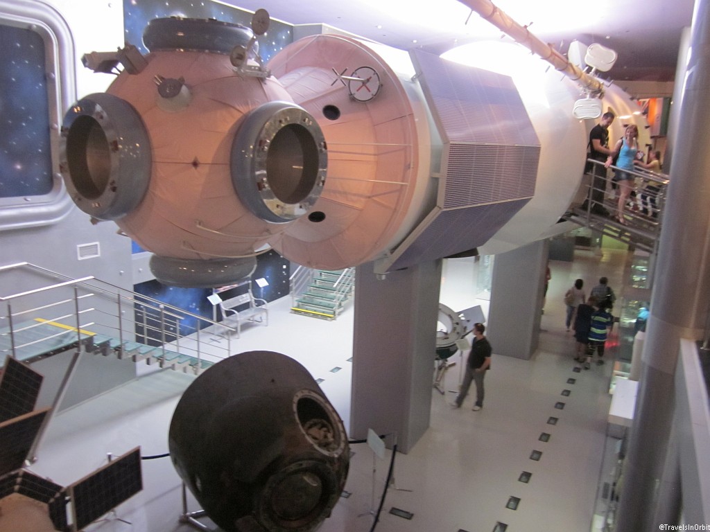 The more interesting exhibits are in the back of the museum, like this mock-up of the MIR space station that you can walk through.
