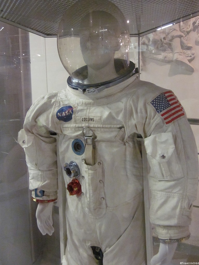 Another highlight at the Museum of Cosmonautics is this original Apollo-11 spacesuit of Michael Collins, who stayed behind in the command module while his crew mates Armstrong and Aldrin became the first people on the Moon in 1969.