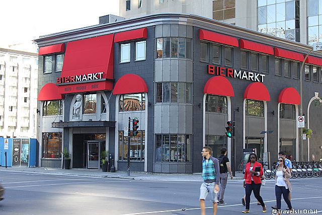 Downtown is home to all big brands, as well as great specialty shops like this the Biermarkt, where both local as well as many international beers are sold.