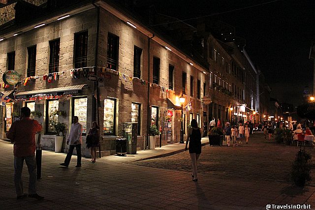 At night Vieux Montréal turns into the place to go for dinner and drinks. Cobblestone streets, old restaurants, great outdoor terraces and lots of people adding to a great very European atmosphere!