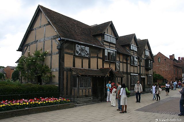 And just you know: This is the birthplace of Shakespeare, now a visitor centre and museum.
