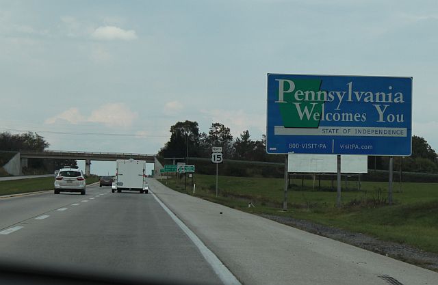 ...to Pennsylvania. 